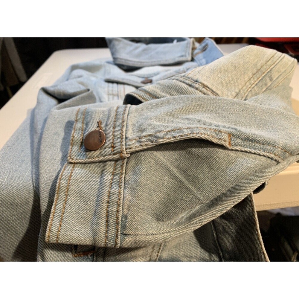 Jou Jou Premium Outerwear Stretch Denim Jacket New With Macy's Backstage Tag L - Picture 10 of 16